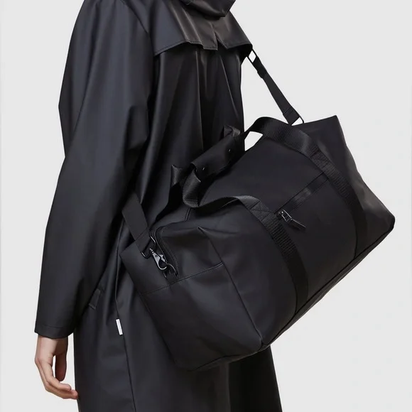 Rains Trail Gym Bag-Black Unisex - Picture 3 of 11